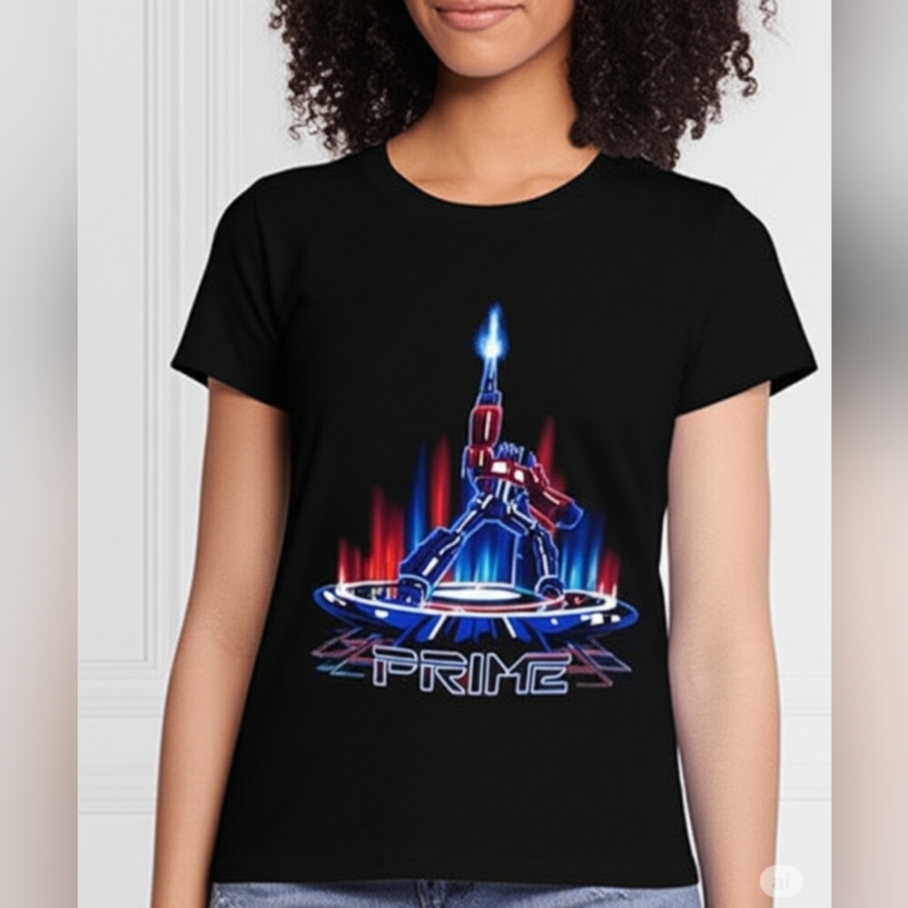 Black Optimus Prime Tranformers Graphic Tee M - Picture 1 of 6